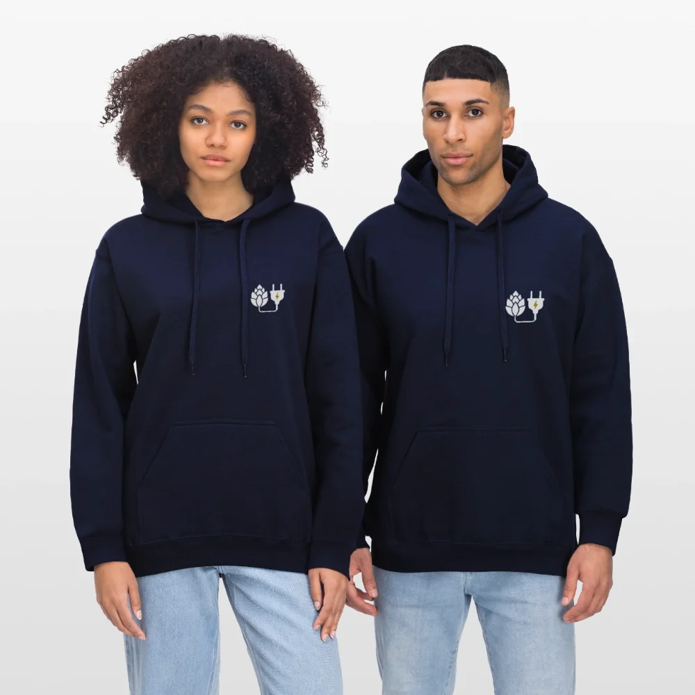 "Strom auf Stoff" - Unisex Hoodie – Bild 2