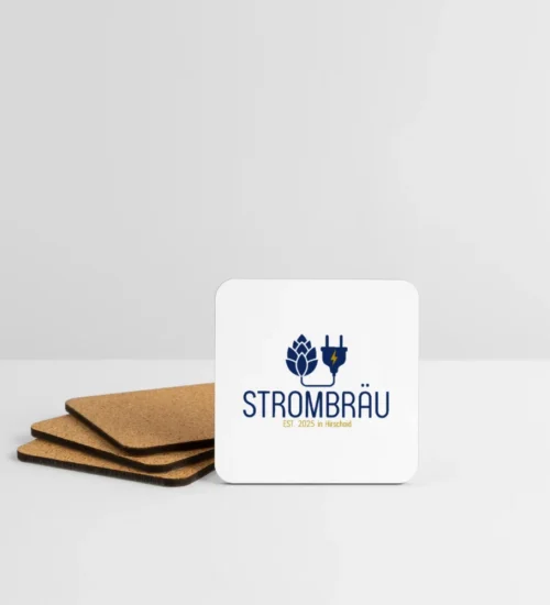„Bierplatz Deluxe“ – Strombräu Untersetzer (4er-Set)
