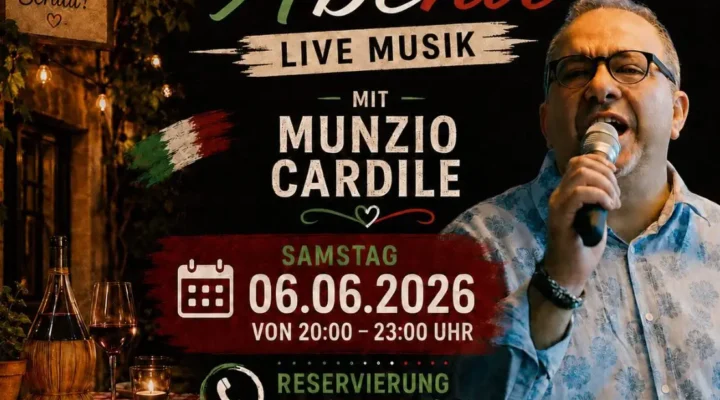Italienischer Abend bei Rosso & Bianco in Hirschaid mit Live-Musik